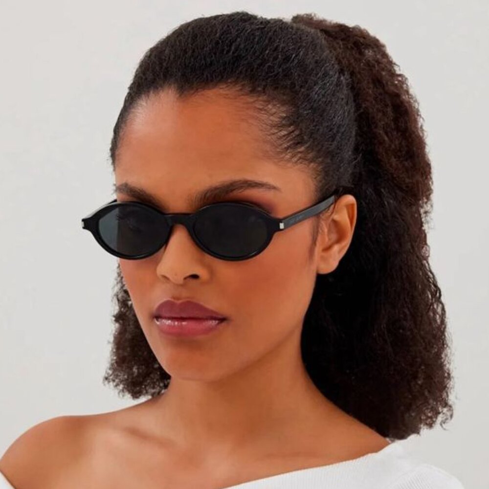 Saint Laurent Men Sunglasses Black Oval SL751 JEANNE 001 BRAND NEW - Picture 14 of 14